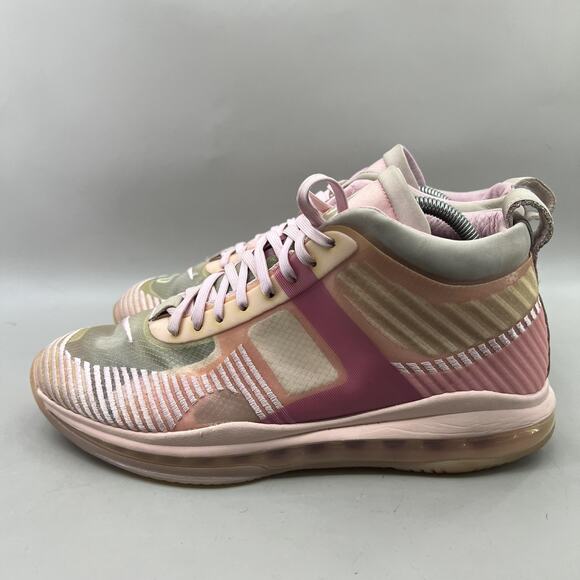 Nike John Elliott x LeBron Icon Sneakers Men Size 10.5 Pink Basketball Mid Shoes - Picture 3 of 8